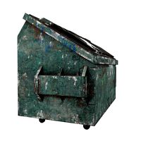 Trash can old