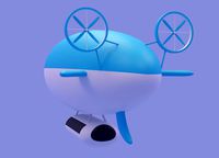Cartoon Airship