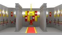 Cartoon Castle Throne Room