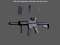 M4 rifle and parts - realistic