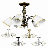 Chandelier 682056 white 796051 bronze 796053 gold 796058 brown 796059 silver Esedra Lightstar