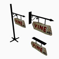 old stone vine sign 02
