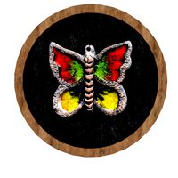 butterfly relief painting