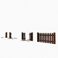 broken garden fence