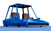 Cartoon car low poly