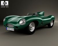 Jaguar DType 1955 3D Model