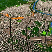 Bern City Switzerland Sep 2020 3d model