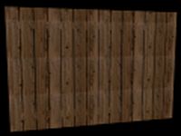 Wooden fence boards 3D Model