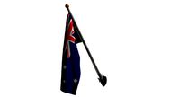 flag of Australia on 25 degree angled pole