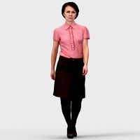 Linda Business Walking - 3D Human Model