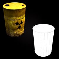 Chemical Waste barrel model