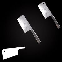 Grungy Chef's Knife PBR 3d model