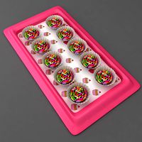 choco cupcake with tray
