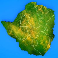 Zimbabwe detailed country map