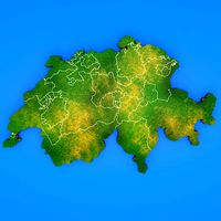 Switzerland detailed country map