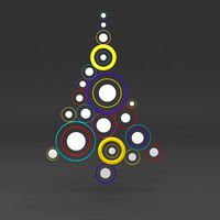 cartoon Christmas tree 3