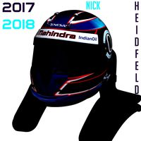 Heidfeld helmet 2017 2018
