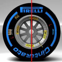 Wet Rear tyre