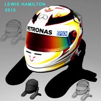 Lewis Hamilton Helmet 2015