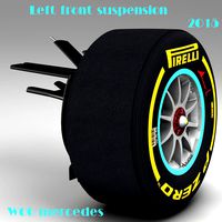 Mercedes W06 front suspension