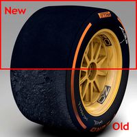 18 inches hard rear tyre