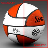 Basketball ball euro white
