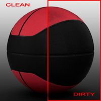 Basketball ball euro red-black