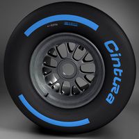 F1 tyre wet rear