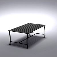 Carmel Rectangular Dining Table Painted Metal