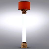 Circa 1900 Textile-Scale Floor Lamp