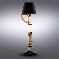 Circa 1900 Textile-Scale Floor Lamp