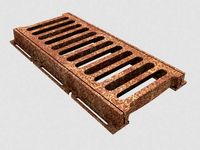 Driveway Drainage Grating 3D Model