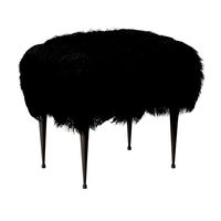 Mongolian Lamb Ottoman