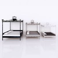 Revit Family Full scalable Pagoda bed