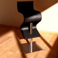 Chintaly Contemporary Swivel Stool