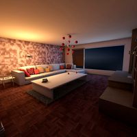 Elegant Living Room V2 Night