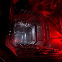 Dark Futuristic Corridor Environment
