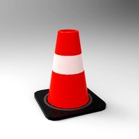 Traffic Cone Maya 3D
