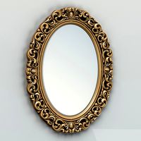 Oval mirror frame 001