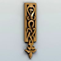 Carved decor vertical 003