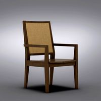 Crate and Barrel - Blake Grey Wash Desk Chair