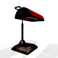 Wooden desktop lamp