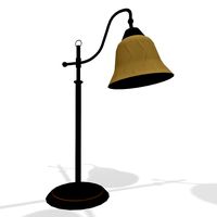 Wooden desktop lamp