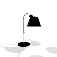 Metal desktop lamp