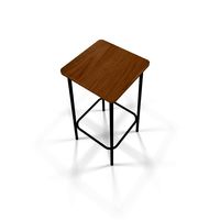 Wooden barstool