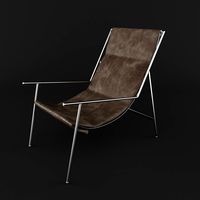 Armchair with Metal Legs