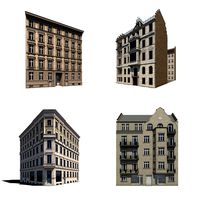 4 HISTORIC BERLIN RESIDENTIALS collection 03 (Exterior Only)