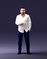 Man in white shirt 1121-19