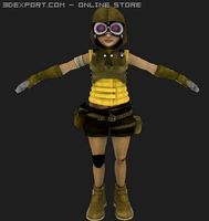 Maemi mangga character 3D Model