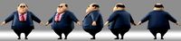cartoon man people suit
